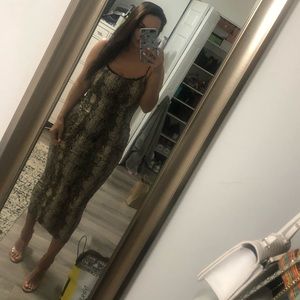 JLuxlabel snake print dress
